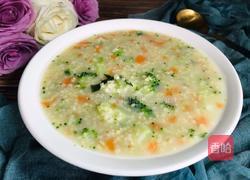 西兰花燕麦小米粥的做法图解8
