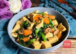 茼蒿烧豆腐的做法图解11