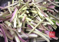 红菜苔梗炒肉的做法图解6