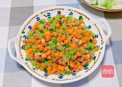 莴笋胡萝卜炒肉沫的做法图解13