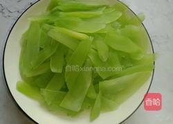 腩肉炒莴笋的做法图解3