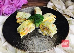 西兰花蛋饼卷的做法图解11