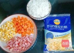 香肠时蔬焗饭的做法图解1