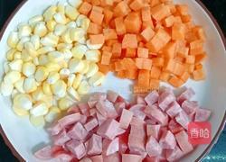 香肠时蔬焗饭的做法图解2