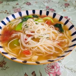 番茄青菜汤面的做法[图]