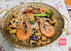 香锅什锦虾的做法图解11