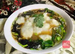 Illustration of how to make radish noodles in clear soup 10