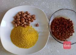 红豆花生小米粥的做法图解1