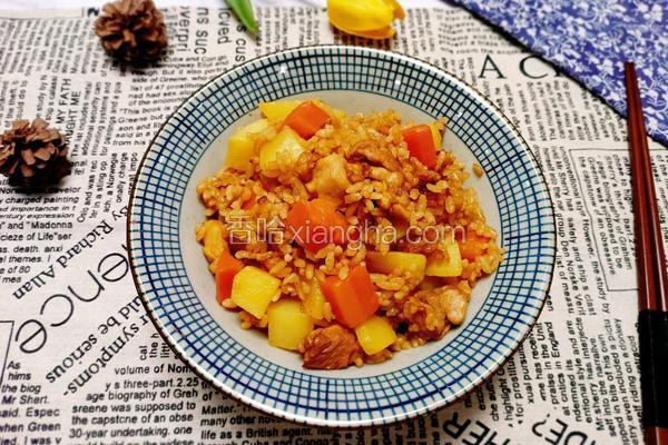 鸡腿土豆焖饭