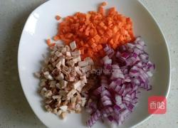 口蘑鸡蛋炒饭的做法图解4