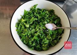 芹菜叶小饼的做法图解4