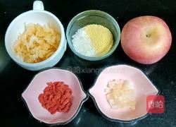 苹果银耳双米糊的做法图解1