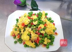 鲜豌豆红椒炒鸡蛋的做法图解11