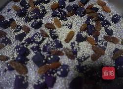 糯叽叽的紫薯黑米糕的做法图解9