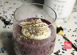 暖暖的奇亚籽椰香黑米布丁的做法图解8