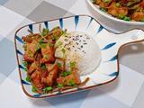 茶树菇红烧肉盖饭