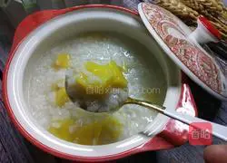 Illustration of how to make small sweet potato rice porridge 1