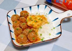 糖醋肉丸鸡蛋饭