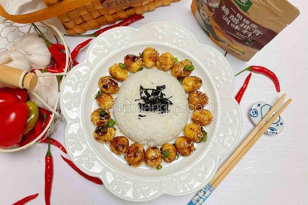 糖醋鹌鹑蛋饭