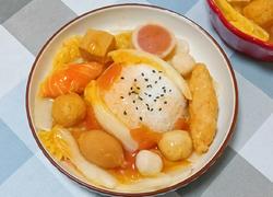番茄浓汤丸子盖饭