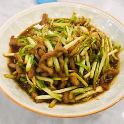 蒜黄炒肉丝的做法[图]