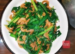 韭菜炒河虾的做法图解5
