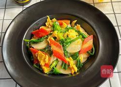 豌豆尖炒年糕的做法图解8