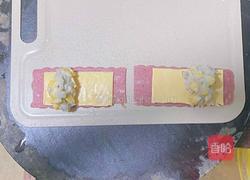 芝士培根虾滑卷 空气炸锅的做法图解4