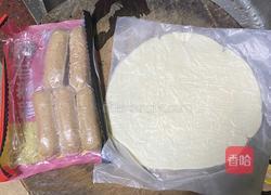 肉松烤肠卷的做法图解1