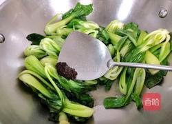 鲜露黄豆酱炒青菜的做法图解5