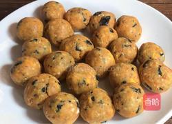 蛋黄肉松青团的做法图解4