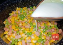青豆玉米炒火腿的做法图解11