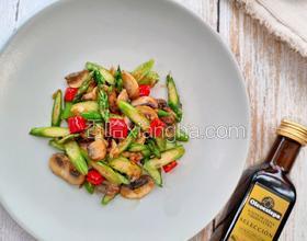 法式蘆筍炒口蘑