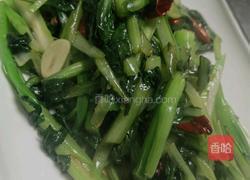 炝炒菜心的做法图解6