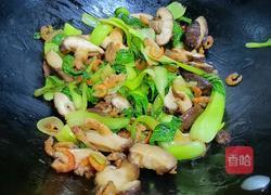香菇油菜海米的做法图解5