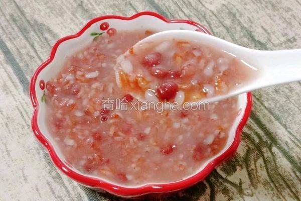 红豆双米粥