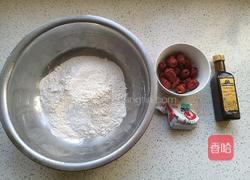 红枣花卷馒头的做法图解2