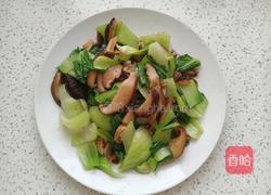 橄榄油香菇油菜的做法图解10