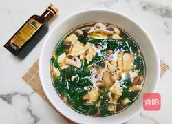 菊花脑蘑菇鸡蛋汤的做法图解15
