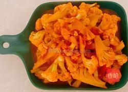 番茄烧菜花的做法图解6