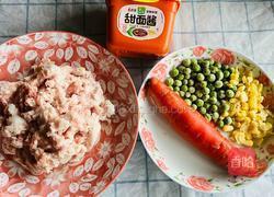 烧烤味时蔬肉饼 的做法图解1