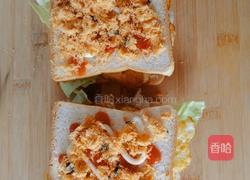 海苔肉松三明治的做法图解4