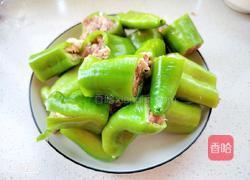 尖椒酿肉的做法图解2