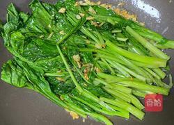 普宁豆酱炒菜心的做法图解3