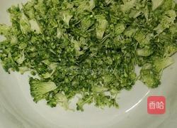 西蓝花葱花鸡蛋饼的做法图解1