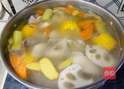 莲藕玉米炖排骨的做法图解4