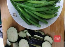 燉茄子豆角的做法圖解1