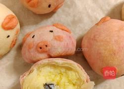 小猪蛋黄酥（奶香椰蓉馅）的做法图解27