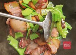 荷兰豆炒腊肉的做法图解9
