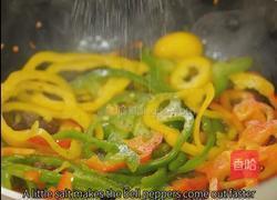 黑松露彩椒牛肉炒饭的做法图解5